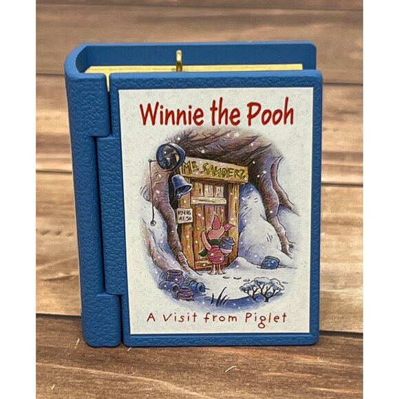 1998 HALLMARK KEEPSAKE ORNAMENT QXD4086 A VISIT FROM PIGLET WINNIE THE POOH - Picture 6 of 10